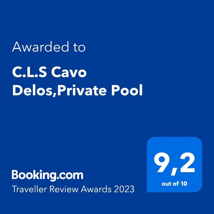 C.L.S Cavo Delos,Private Pool Villa Mykonos Town Bagian luar foto